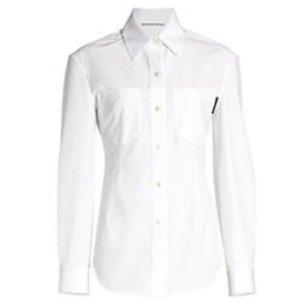 Alexanderwang.t white fitted shirt